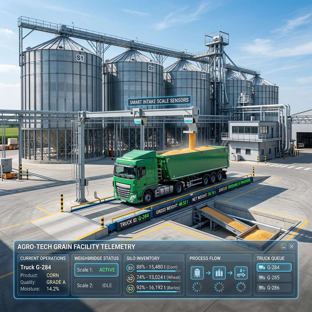 Smart Grain Silo Automation and Weighing Systems