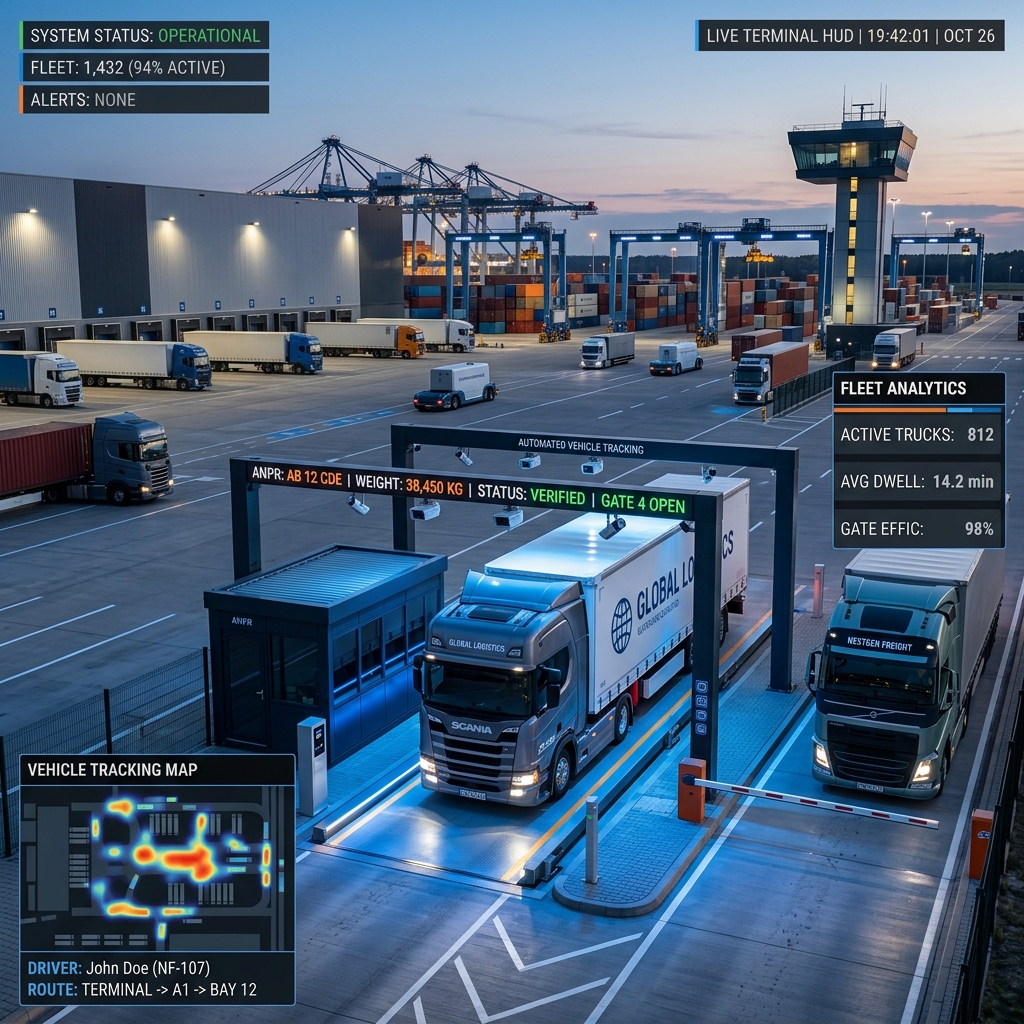 Quad CCTV & ANPR Camera Integration for Weighbridge Security
