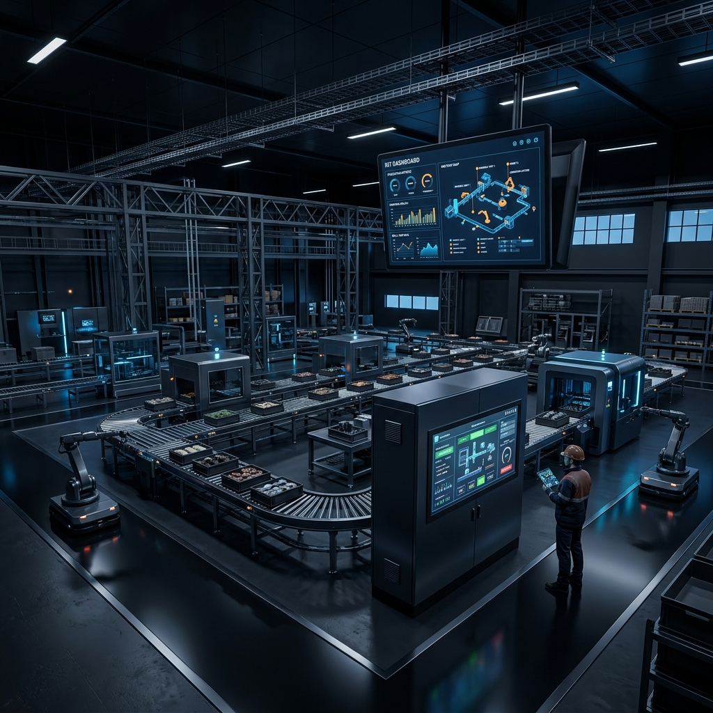 Automated Smart Manufacturing Plant Floor
